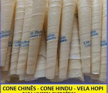 Cone Chinês, Cone Hindu, Vela Hopi, Canudo de cera - para limpeza energética - venda de cone chinês